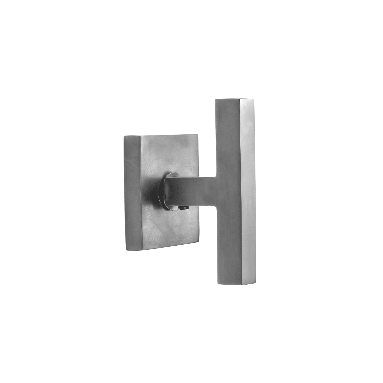 Poignée/bouton de porte de style T-Bar - Design de barre carrée sur rosace carrée