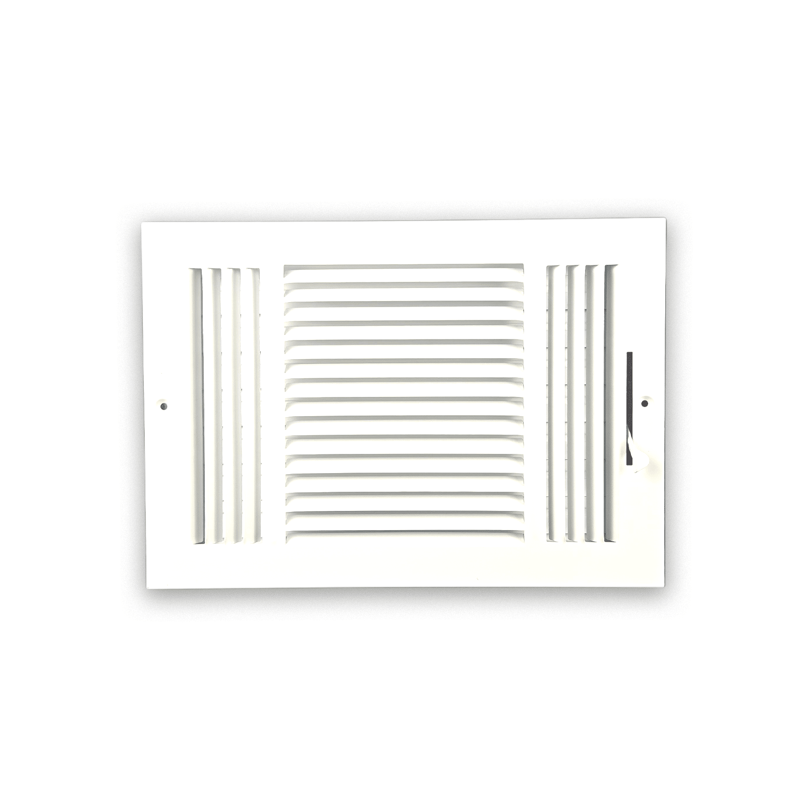 Three Way Side Wall/Celling Register 3SW 12"x8"