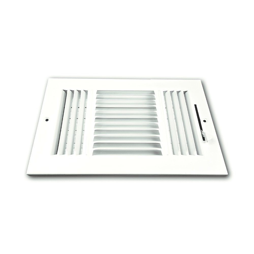 Three Way Side Wall/Celling Register 3SW 10"x6"