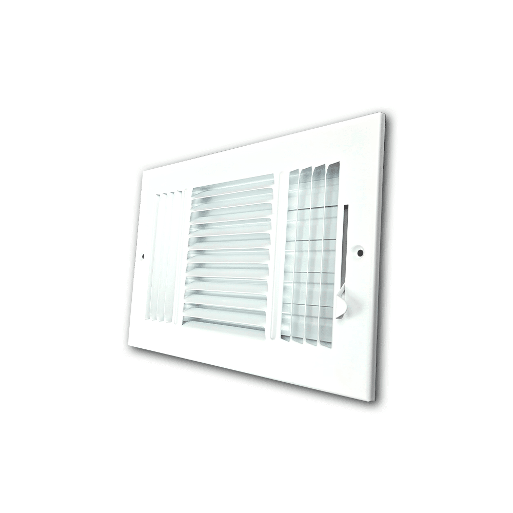 Three Way Side Wall/Celling Register 3SW 10"x6"