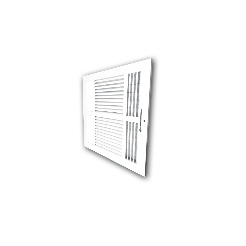 Three Way Side Wall/Celling Register 3SW 12"x12"