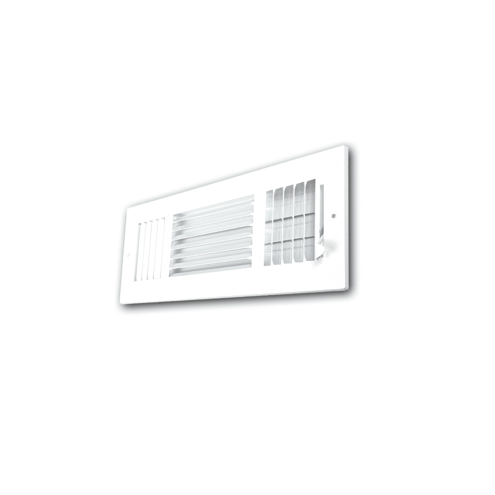 Three Way Side Wall/Celling Register 3SW 12"x4"