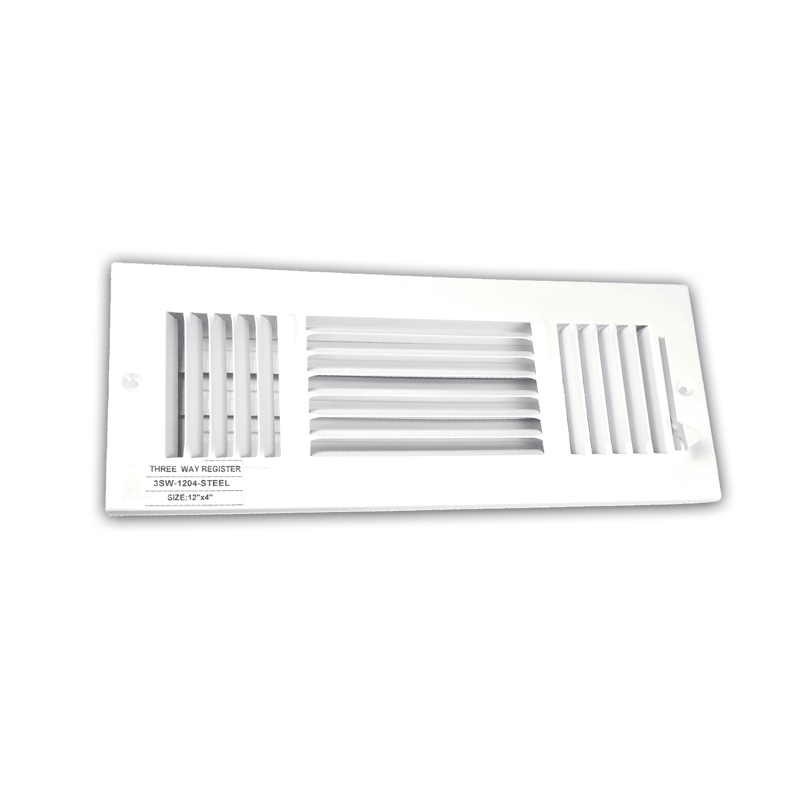 Three Way Side Wall/Celling Register 3SW 12"x4"