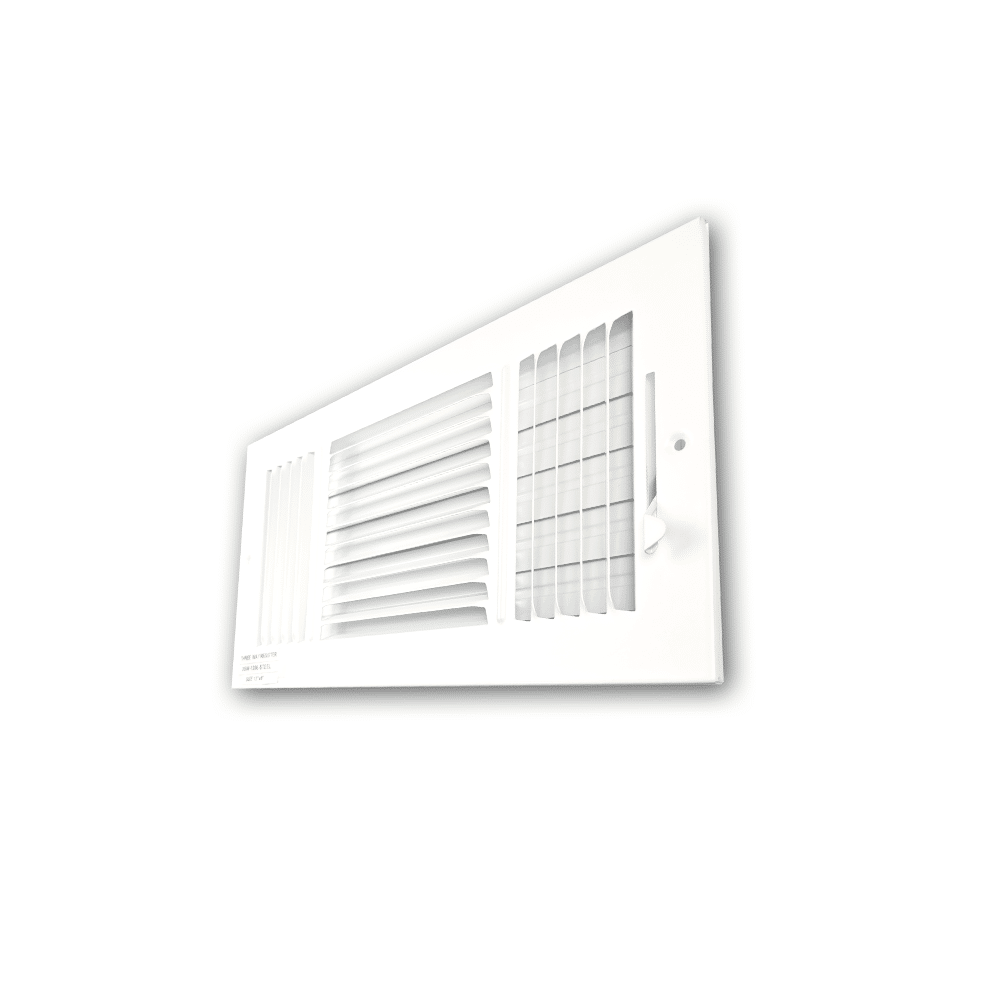 Three Way Side Wall/Celling Register 3SW 12"x6"