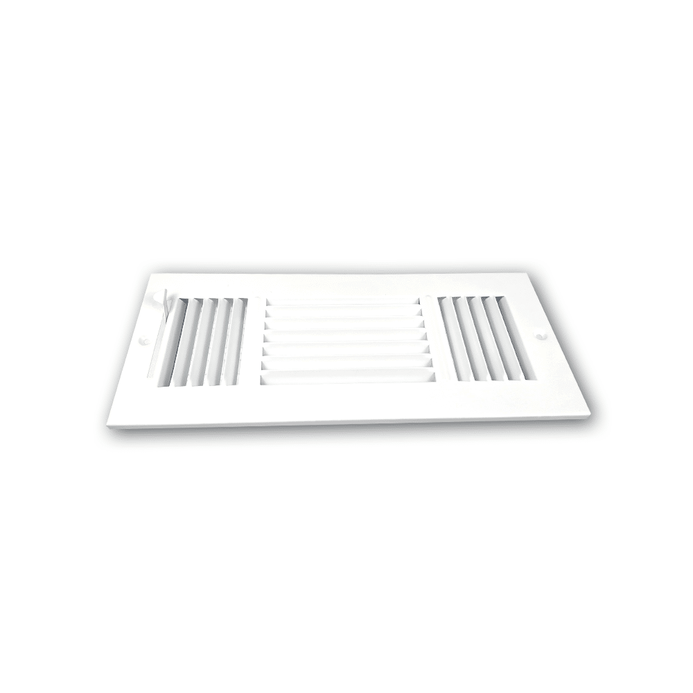 Three Way Side Wall/Celling Register 3SW 12"x6"