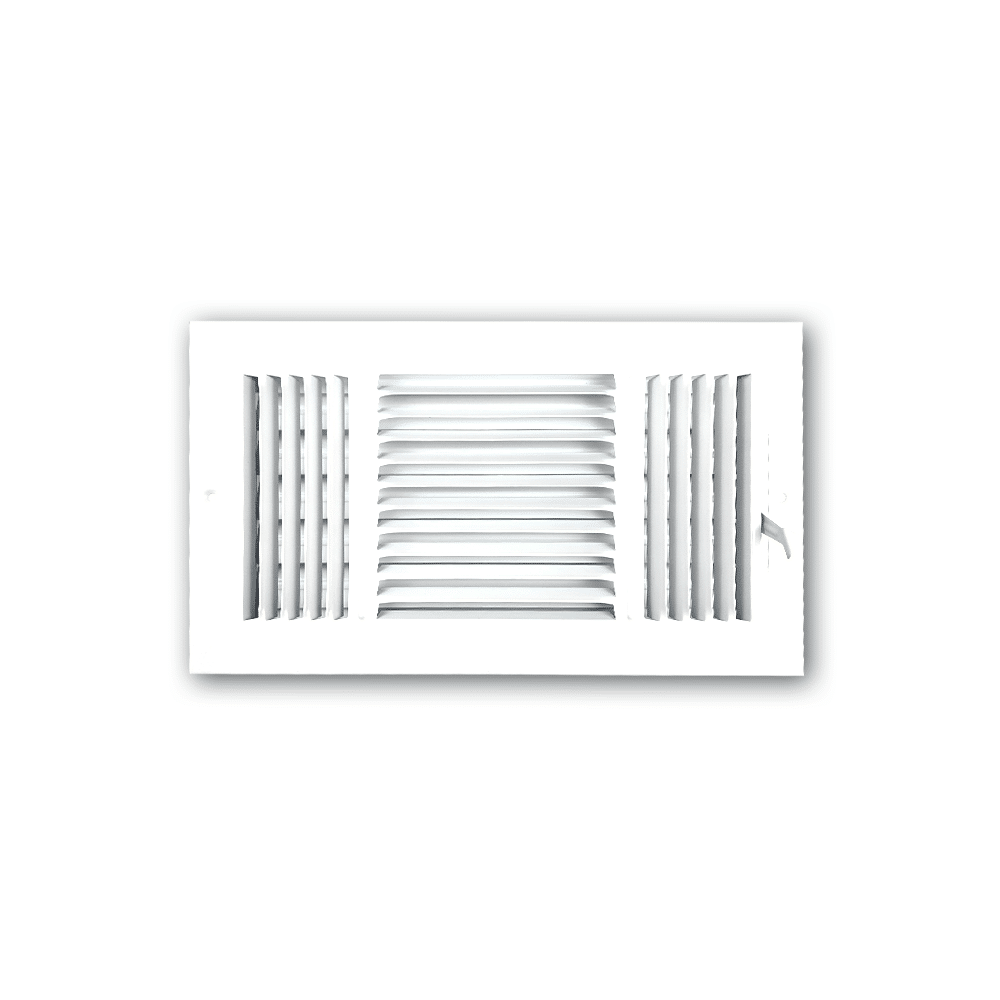 Three Way Side Wall/Celling Register 3SW 12"x6"
