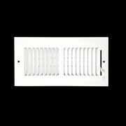 Grille de registre à deux voies 10"x4" 2SW pour murs latéraux et plafond