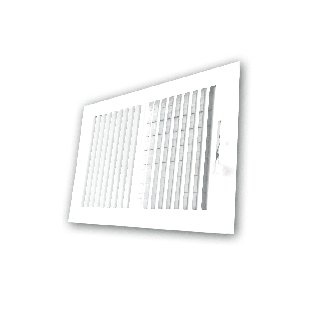 Grille de registre à deux voies 10"x8" 2SW pour murs latéraux et plafond