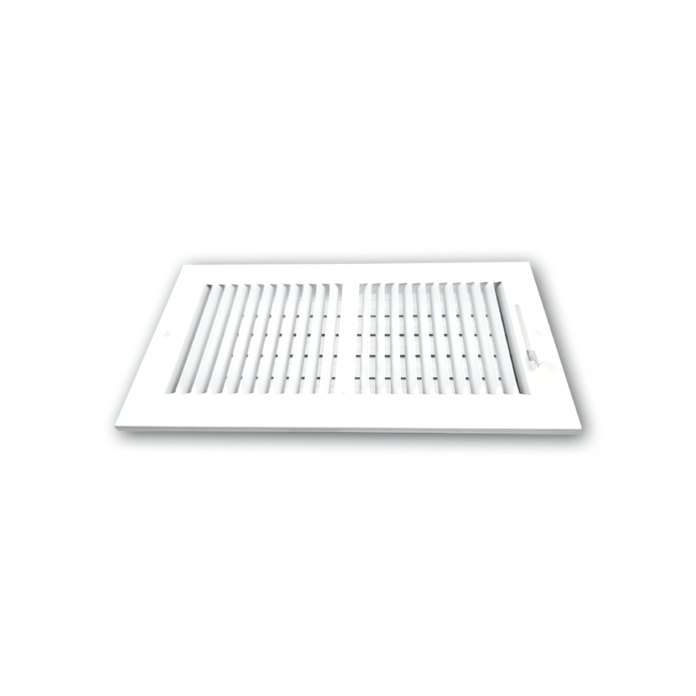 Grille de registre à deux voies 12"x6" 2SW pour murs latéraux et plafond