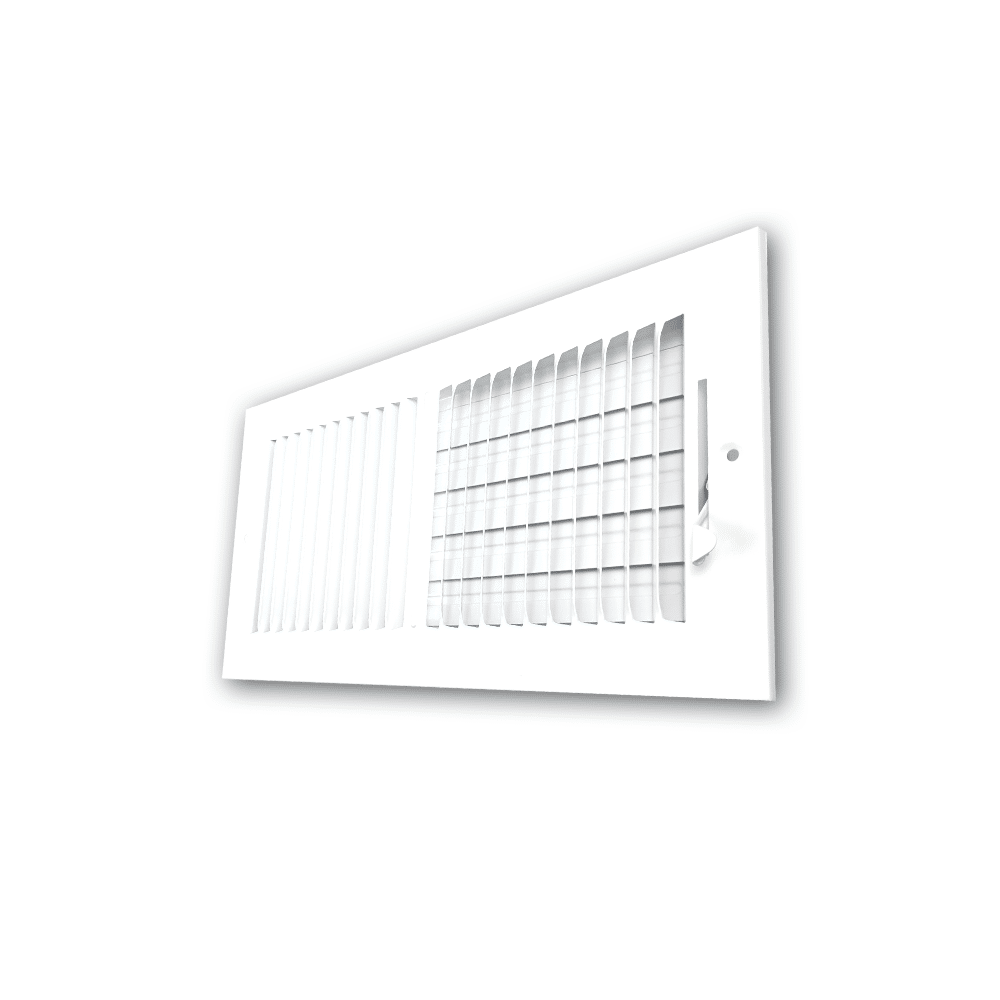 Grille de registre à deux voies 12"x6" 2SW pour murs latéraux et plafond