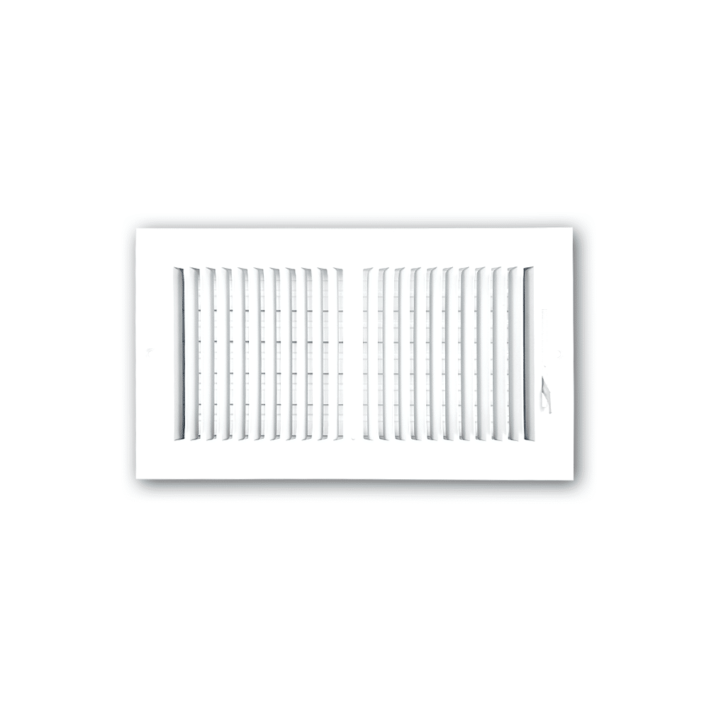 Grille de registre à deux voies 12"x6" 2SW pour murs latéraux et plafond