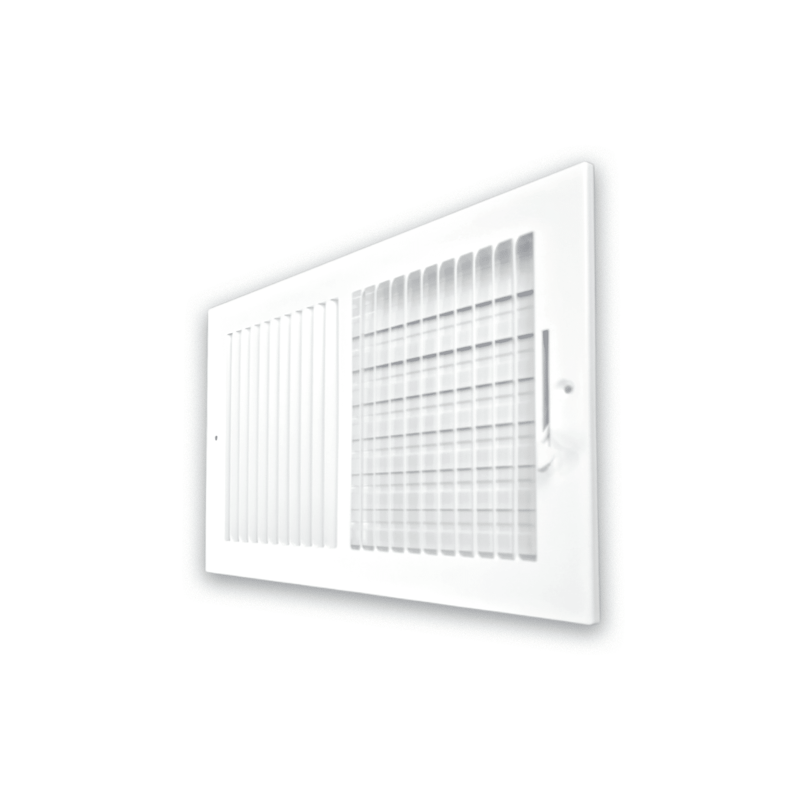 Grille de registre à deux voies 12"x8" 2SW pour murs latéraux et plafond