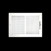 Grille de registre à deux voies 12"x8" 2SW pour murs latéraux et plafond