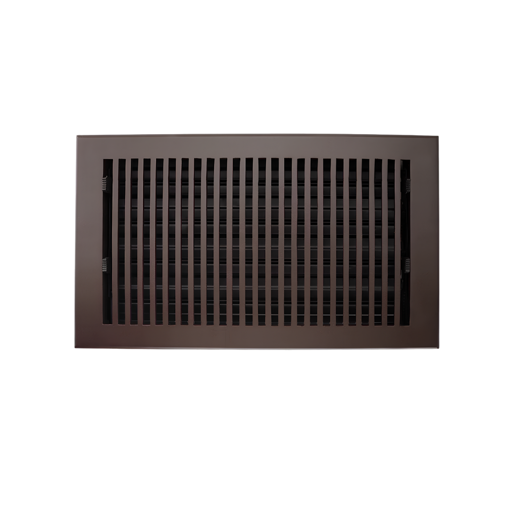 Bronze air vent on a white background