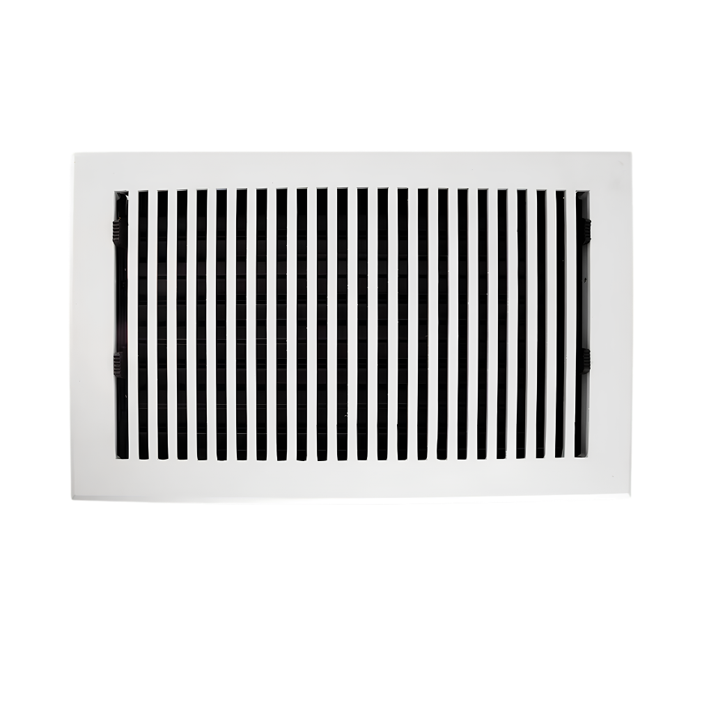 Floor register white in the white background
