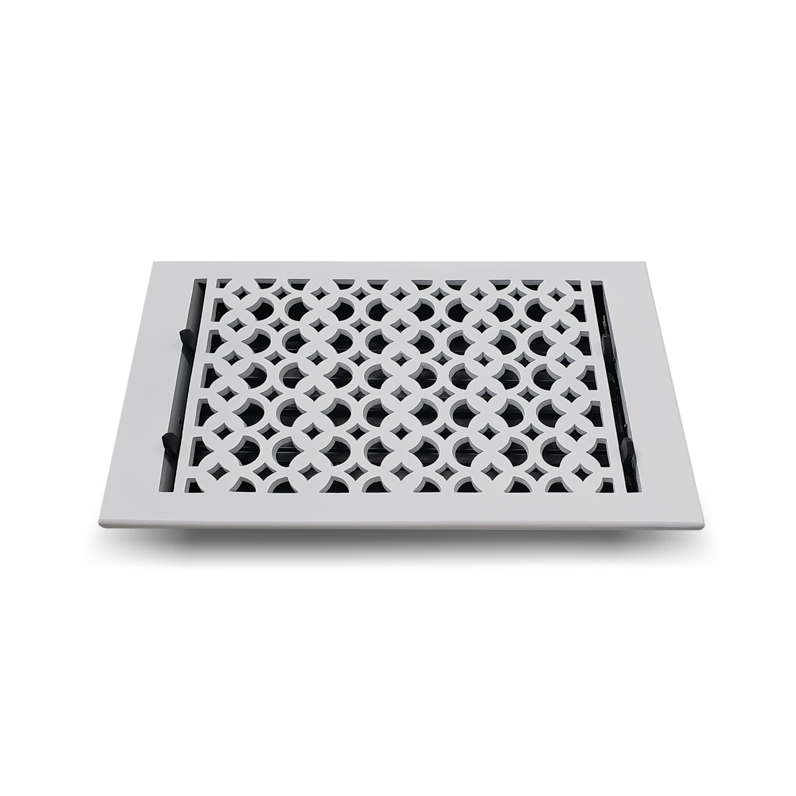 Heavy Duty White Hand Crafted Cast Iron Floor Register 8” X 12” Matte Flat Sand Casted Floor