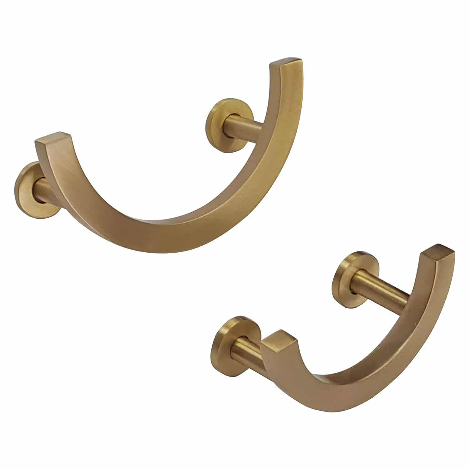 Set of 2 Pieces Designer brass door handles Golden Black Color Heavy Duty Knobs Push /& Pulls