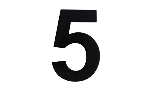 Upscale LED Modern House Number Details about   8 in BLACK 3