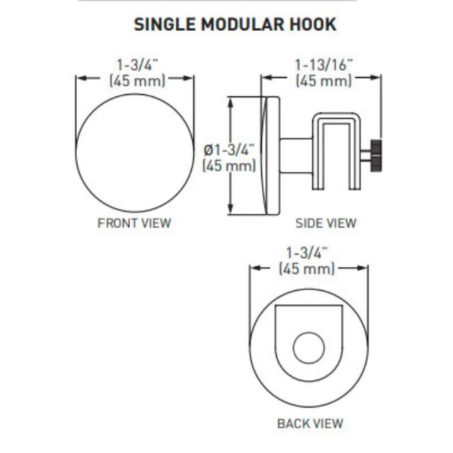 taymor dual harmony single modular hook