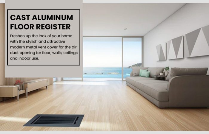 Cast Aluminum Floor Regsiters VR100 1